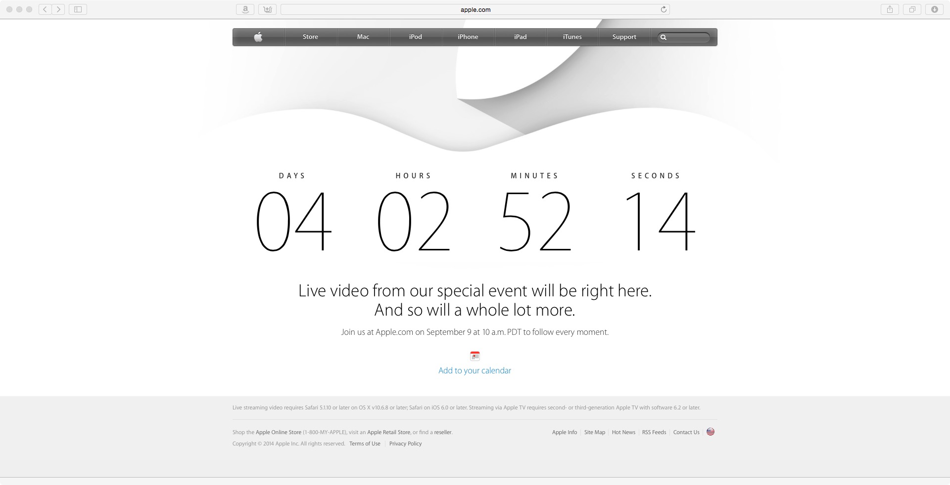 Countdown to Apple Event